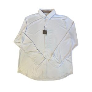 Twillory Athleisure Mens XL Long Sleeve Button Down Light Blue TFW22AES017T